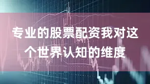 专业的股票配资我对这个世界认知的维度